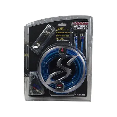 Stinger Select 4Ga 1000W Amplifier Wiring Kit W/100 Amp Anl Fuse