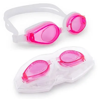 Adult Swimming Goggles with Case, Pink SSWI-111