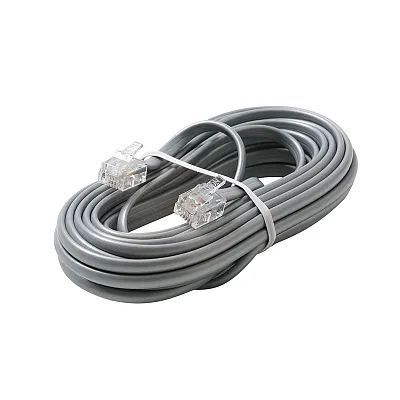 Steren 304-015SL 15Ft 4C Modular Flat Telephone Line Cord