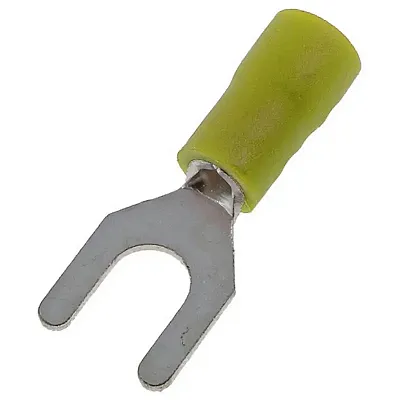Spade Terminals #10 10-12 Ga. 100 Pcs; Yellow;Xscorpion