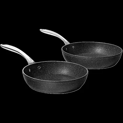 STARFRIT USA 0281001000 The Rock 2 Pc. Frypan Set 9.5&#039;&11&#039;