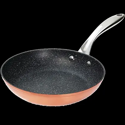 STARFRIT USA 30912004ST The Rock 9.5&#039;Copper Frypan S/S Hndl