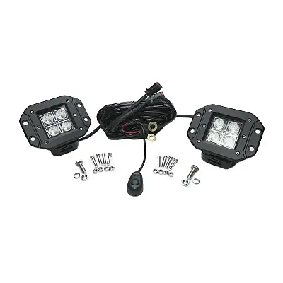 SOUTHERN TRU 77910K 2-Inch Square Flush Mount Cree Led