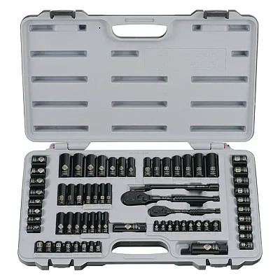 Stanley 92-824 69-Piece Black-Chrome Socket Set, 92-824