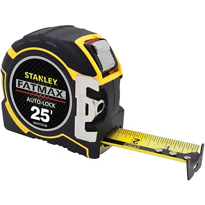 Stanley Fmht33338L Fatmax 25-Ft. Auto-Lock Tape Measure, Fmht33338