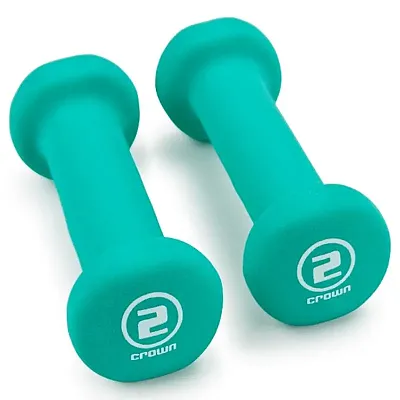 Pair of 2lb Teal Neoprene Body Sculpting Hand Weights SWGT-002
