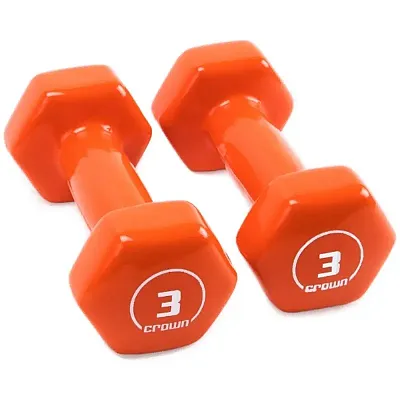 Vinyl Hex Hand Weights, 3 LB SWGT-803