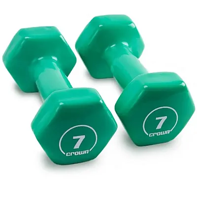 Vinyl Hex Hand Weights, 7 LB SWGT-806