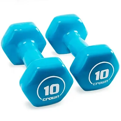 Vinyl Hex Hand Weights, 10 LB SWGT-807