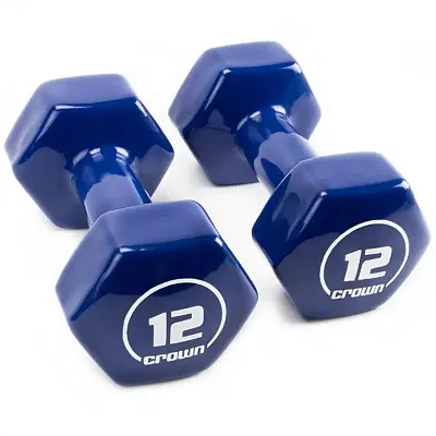 Vinyl Hex Hand Weights, 12 LB SWGT-808