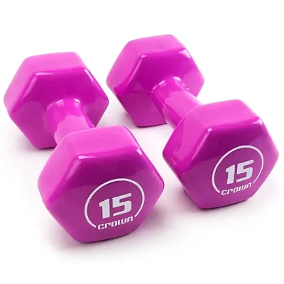 Vinyl Hex Hand Weights, 15 LB SWGT-809