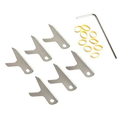 Swhacker #203 Broadhead Replacement Blades & Extra Shrink Tubing 100 Grain (6-Pa
