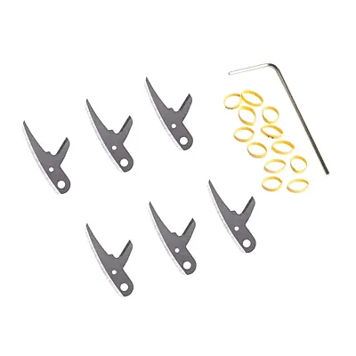 Swhacker Levi Morgan Series 2-Blade 100 Grain 2" Curved Replacement Blades (6 Pa