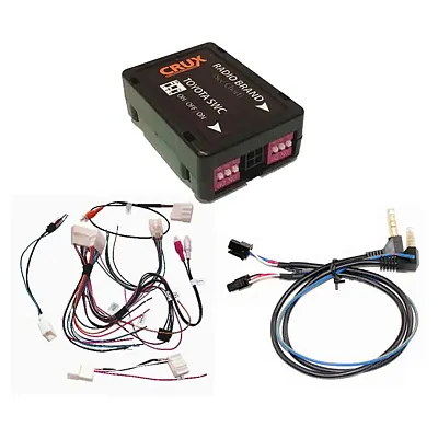 Crux Radio Replacement W/Swc & Oe Rvc Retention For Toyota Vehic
