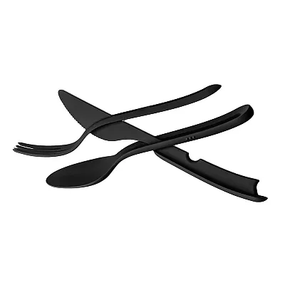 SILWY MAGNET KOBTB2 Cutlery Set Tricky Black