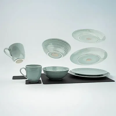 SILWY MAGNET POVSCY Porcelain Tableware Set Cyan