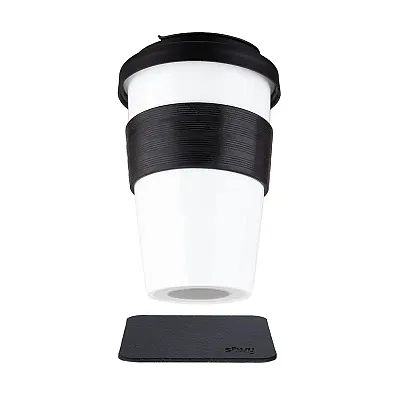 SILWY MAGNET S03814031B Porcelain To-Go Cup Black