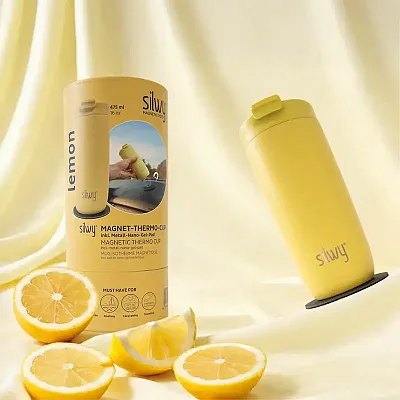 SILWY MAGNET SYTCLE Magnetic Thermal Cup Lemon
