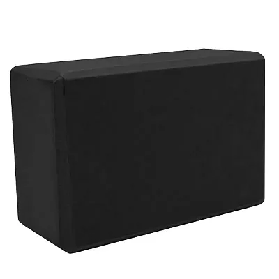 Large High Density Black Foam Yoga Block 9 x 6 x 4  SYOG-201