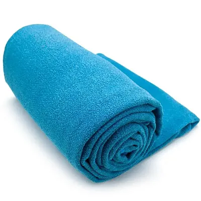 Blue Non-Slip Microfiber Hot Yoga Towel with Carry Bag SYOG-702
