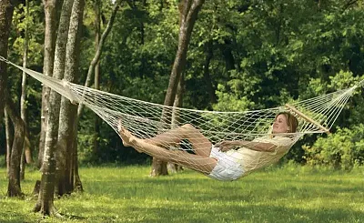 Texsport T14260 Texsport - T14260 78" X 39" Padre Island Cotton Rope Hammock