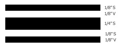 TRIMBRITE T0501 Multistripe Tape 3/4&#039; Blk