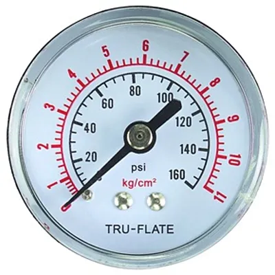 TRUFLATE 24803 Air Line Gauge 0-160 Psi