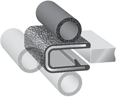 TRIMLOK 310018A25 Flex Pvc Trim .125&#039; Spng Bulb 25Ft