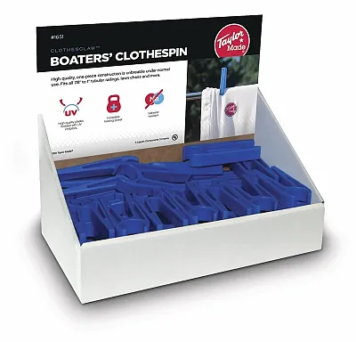 TAYLOR MADE 1651 Boaters Clothspin Display Box W 48