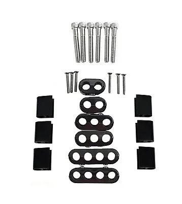 TAYLOR CABLE 42502 Hrzntl Blk Wire Loom Kit