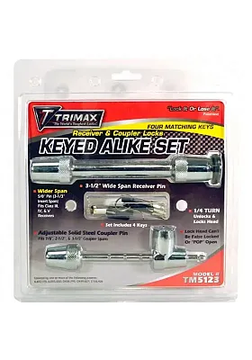 TRIMAX TM5123 Keyed Alike Rec&Coupler Lock Set