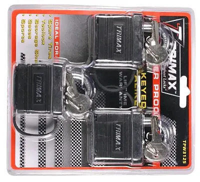 TRIMAX TPW3125 3Pk Of Tpw1125 Keyd Alike