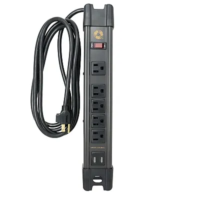 SOUTHWIRE 5127 5 Out Hd Magnetic Pwr Strp W/Usb 8