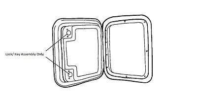 THETFORD 32144 Cassette Access Door- Whi