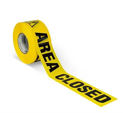 TOP TAPE BT10213 Area Closed Barricade Tape (3 X 10