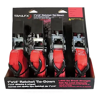 TRAILFX A11033R 1&#039; Rtd 500 Lb Rd 4Pk