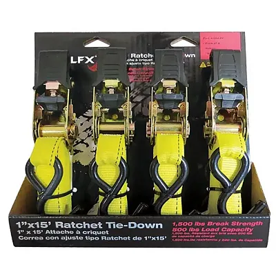 TRAILFX A11043Y 1&#039; Rtd 500 Lb Yl 4Pk