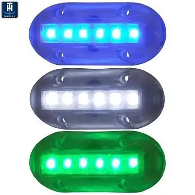T-H MARINE LED51868DP Green Underwater Surface Mount Led