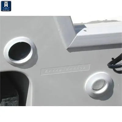 T-H MARINE SA2BDP White/Black Scupper Adapter