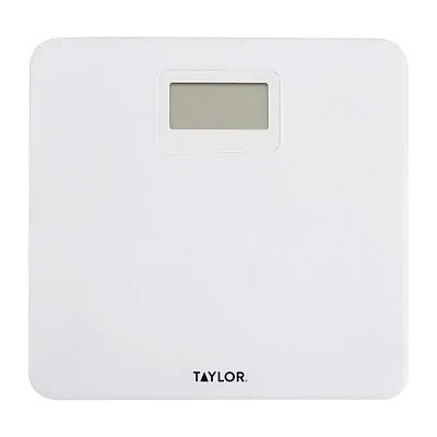 Taylor Precision Products 5274509 Digital Plastic Bath Scale, White, 330-Lb. Cap