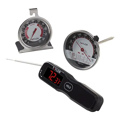 Taylor Precision Products 5284387M 3-Piece Essential Kitchen Thermometer Set