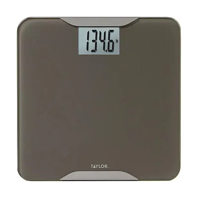 Taylor Precision Products 5297042 Digital Glass Bath Scale, Taupe With Stainless