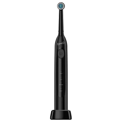 SuperSonic Sonic Zoom+ Wireless Rechargeable Toothbrush in Black