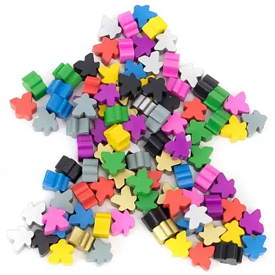 100 Assorted Meeples TBGA-201