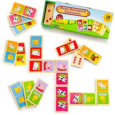 Busy Barnyard Dominoes TCDG-032
