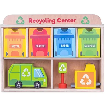 Reduce and Reuse Recycling Center Playset TCDG-086