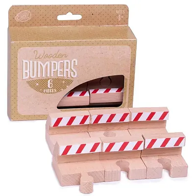 Wooden Train Track Bumpers, 6-pack TCON-16
