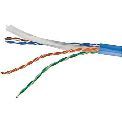 Vericom Mbw6U-00934 Cat-6 U/Utp Solid Riser Cmr Cable, 1,000 Ft. (Blue)