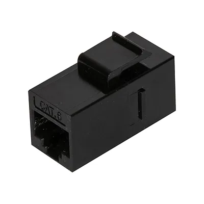 Vericom Mkj6U-01352 Vgc Series Cat-6 Utp Rj45 Keystone Coupler, Unshielded, Blac