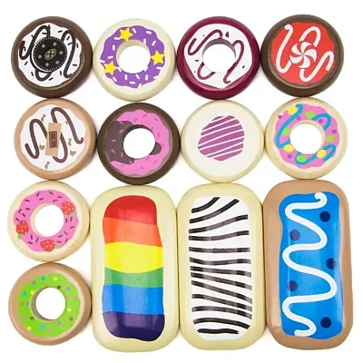 Baker's Dozen Wooden Donuts  TEAT-017